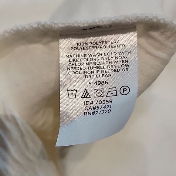 Ann Taylor Factory Off-White Faux Wrap VNeck Blouse - Picture 12 of 16